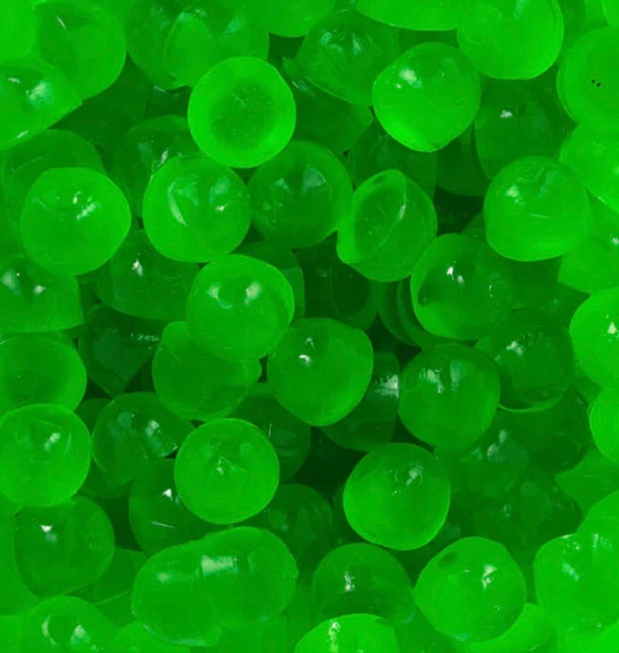 Perles vertes LISSES Minimelis