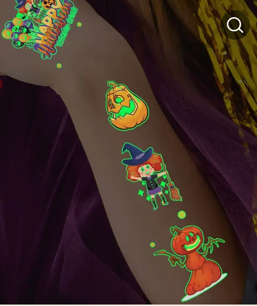 Planche de tatouage phosphorescent x1