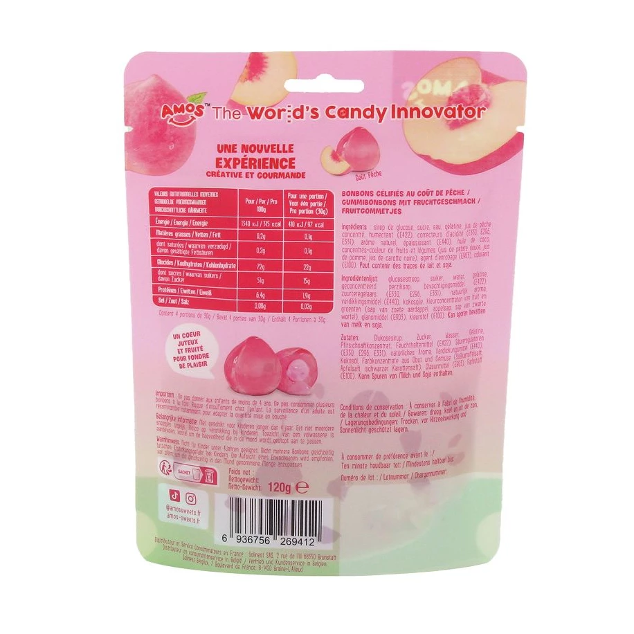 Fruits 4D Pêche 120g