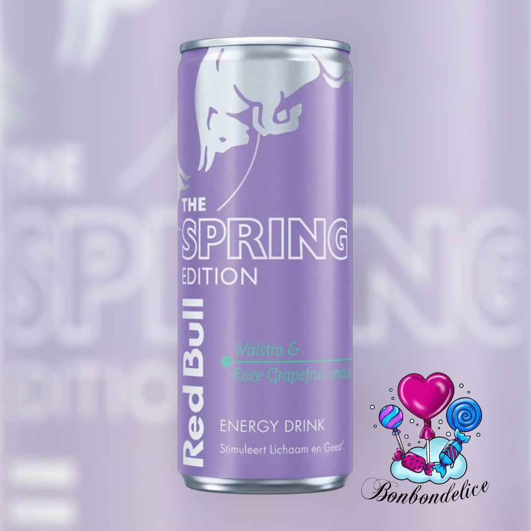 RED BULL ENERGY DRINK SPRING EDITION WOODRUFF & PINK GRAPEFRUIT