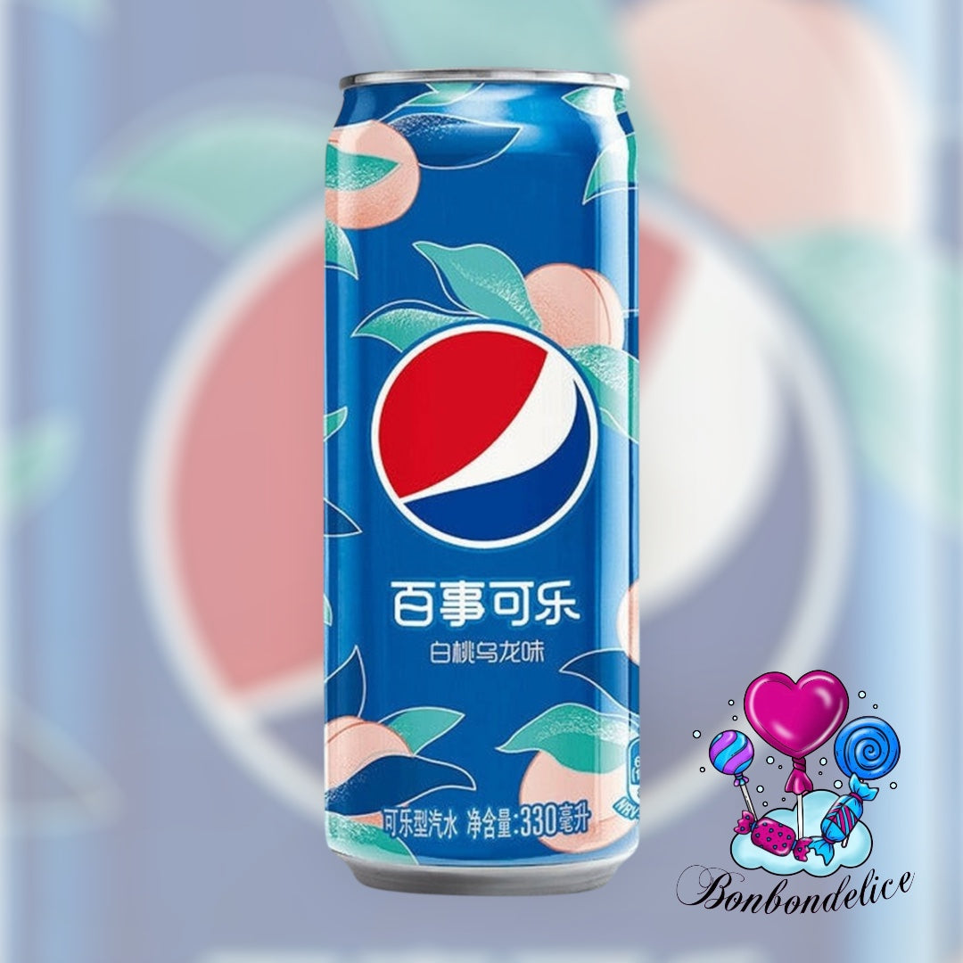 Pepsi Oolong Pêche
Blanche Canette 330ML
(Chine)
