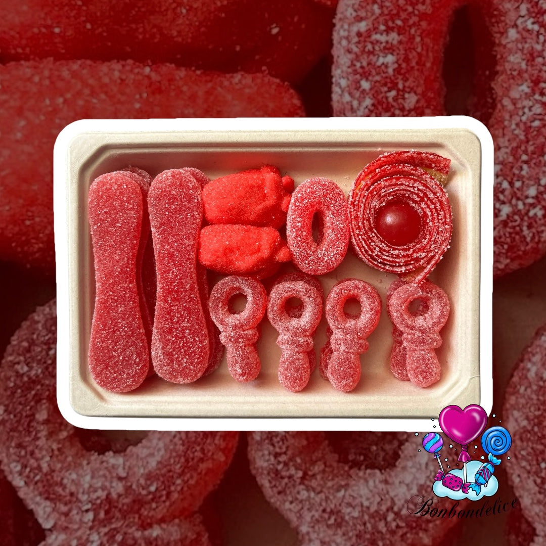 Mini plateau rouge