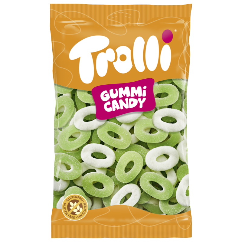 ANNEAUX POMMES 1kg TROLLI