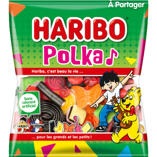 Sachet HARIBO 120 gr Polka