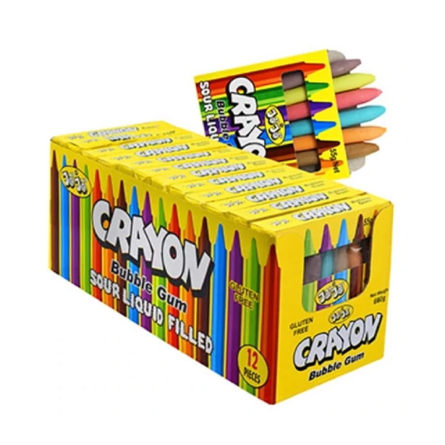 Bubble gum crayon