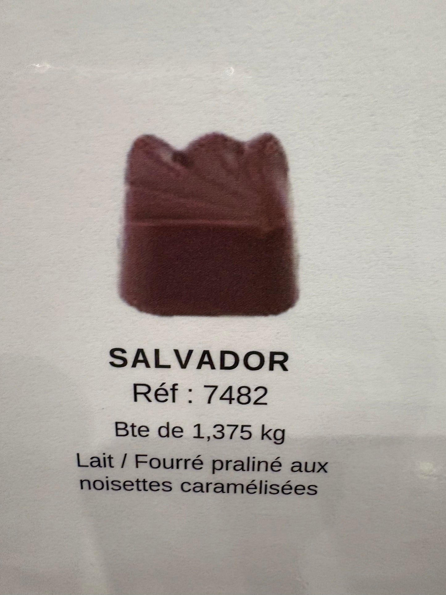 CHOCOLAT BELGE SALVADOR (X5)