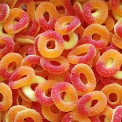 Anneaux sucrés goût Pêche DULCE PLUS