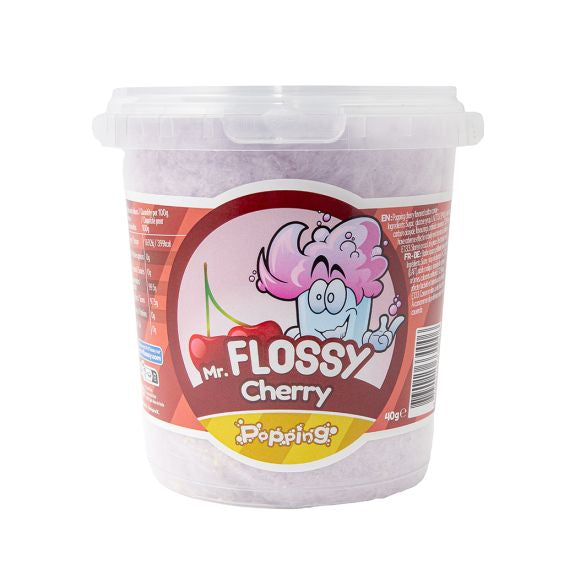 Mr Flossy Barbe à papa Popping Cherry 40g