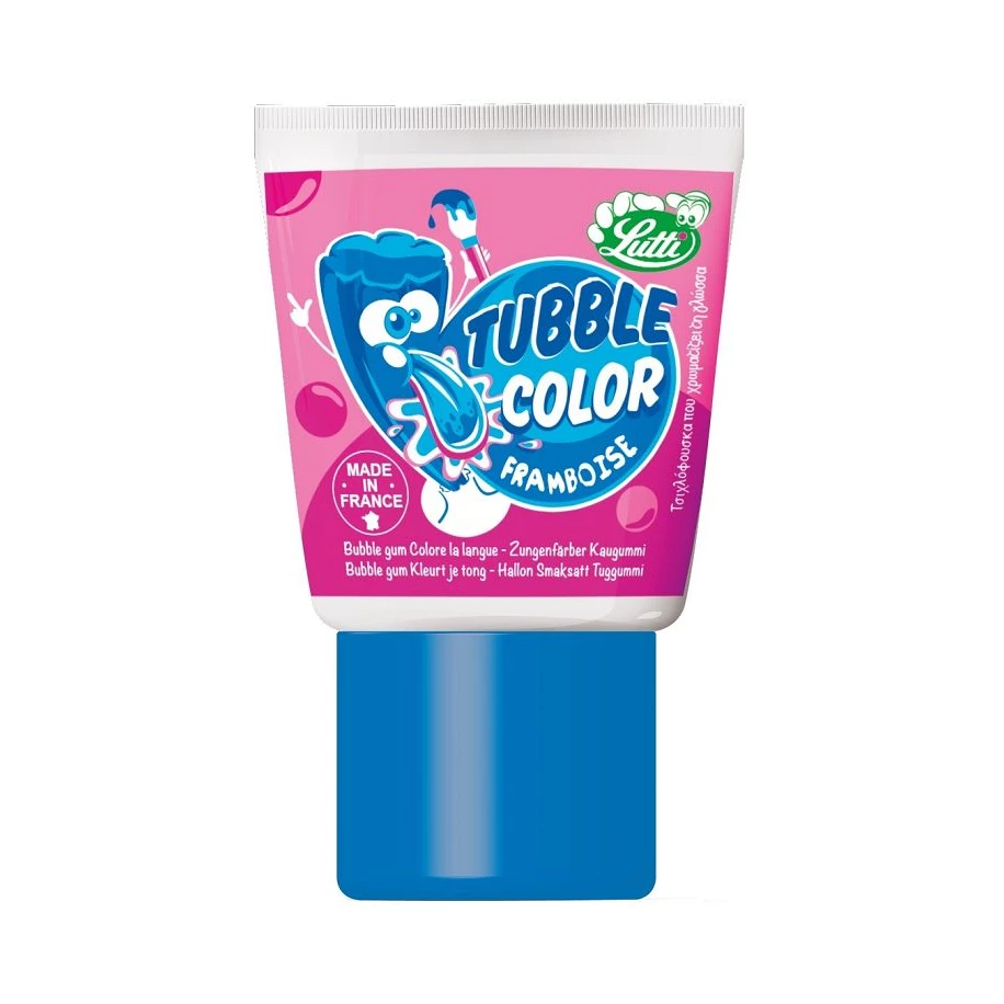 Tubble gum framboise (colorent la langue) LUTTI
