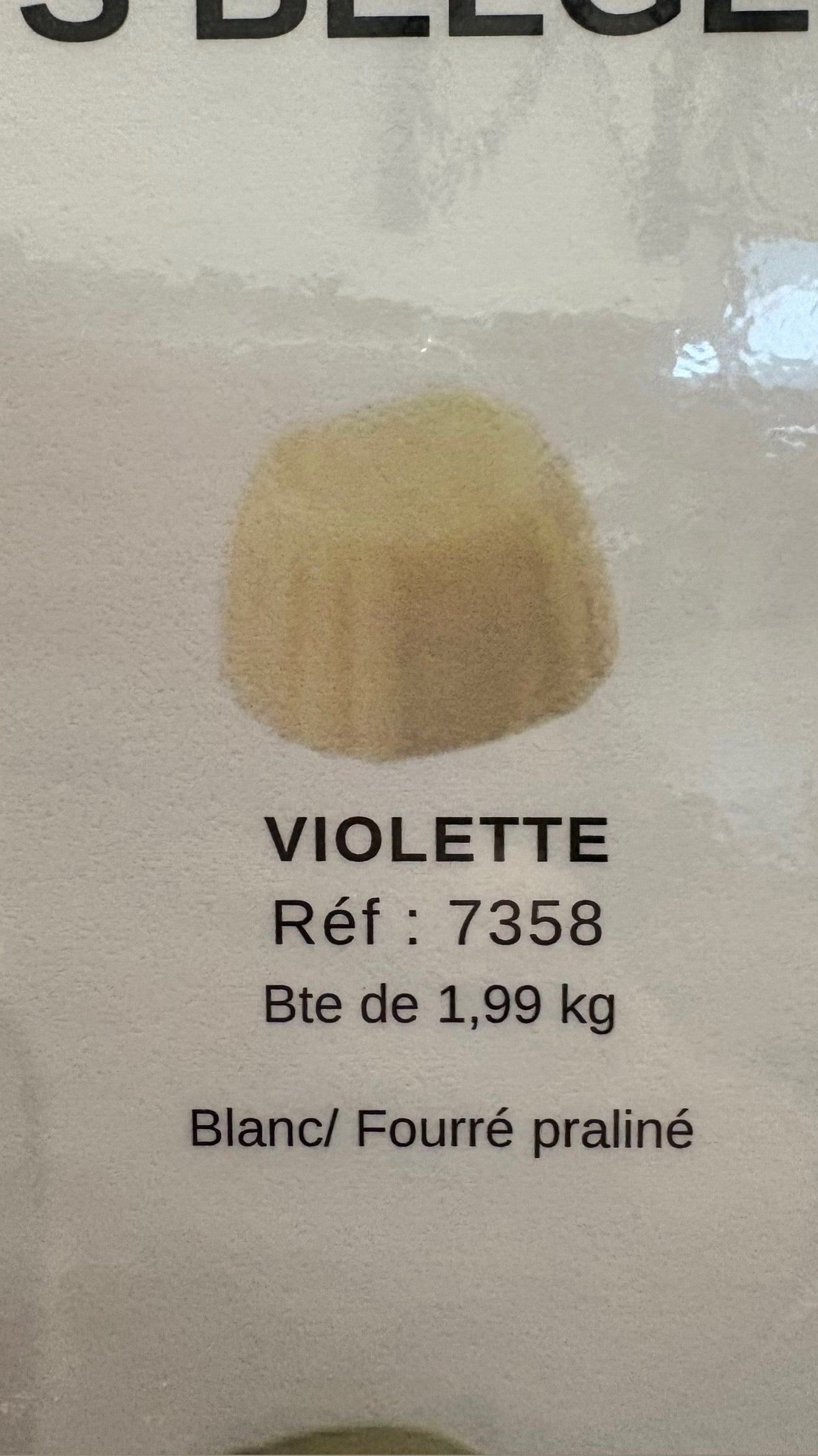 CHOCOLAT BELGE VIOLETTE (X5)