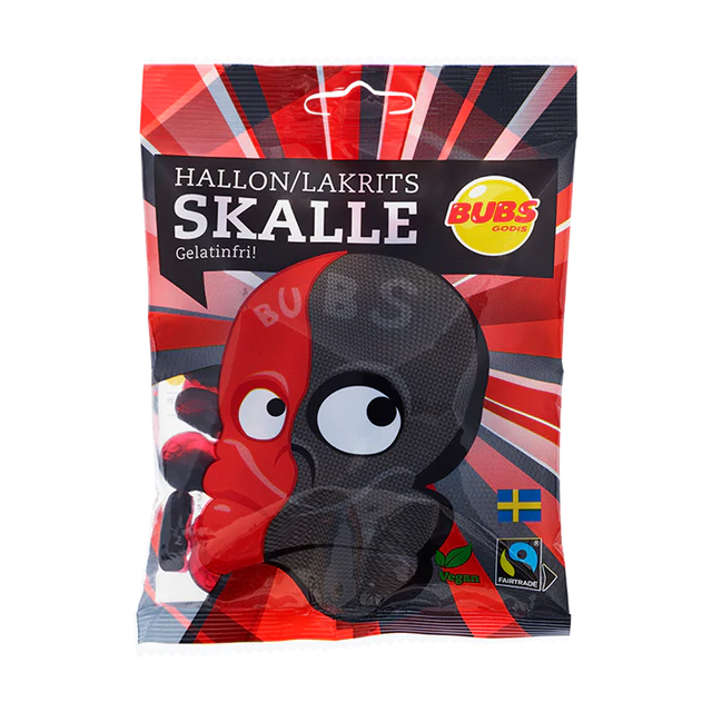 Bubs Crânes Framboise & Réglisse 90GR