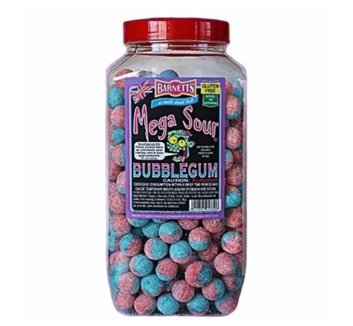 BARNETTS MEGA SOUR BUBBLEGUM x5