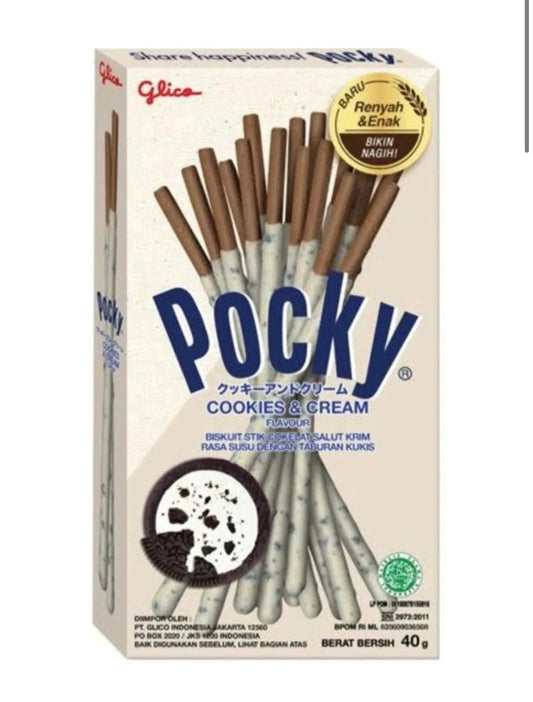 Pocky cookies & cream