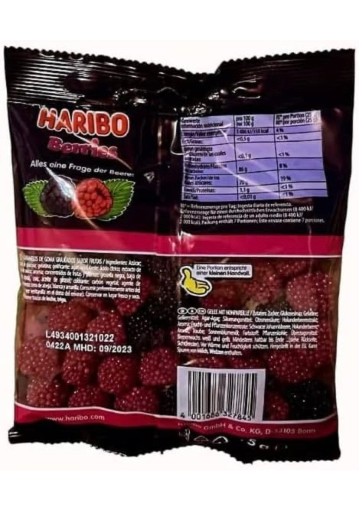 Sachet HARIBO 100 gr Berries