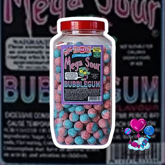 BARNETTS MEGA SOUR BUBBLEGUM (x5)