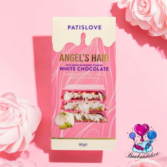 DUBAI CHOCOLAT BLANC FRAMBOISE CHEVEUX D'ANGE