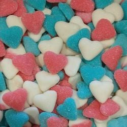 CŒUR BLEU/BLANC/ROSE