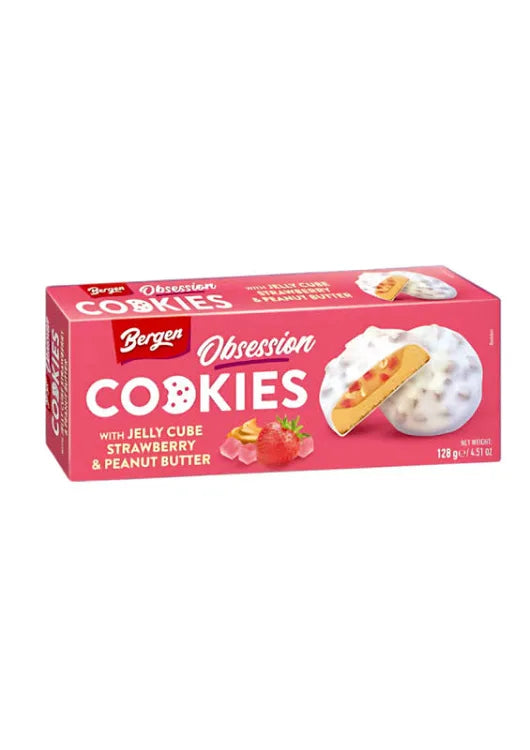 Bergen Cookies Jelly Cube Strawberry & Peanut Butter