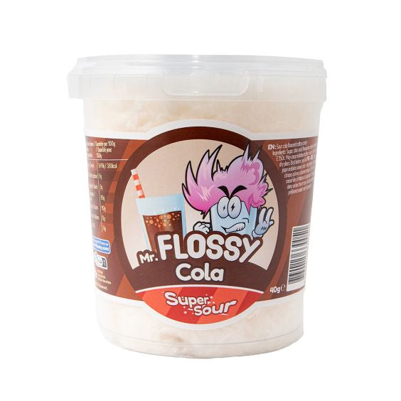 Mr Flossy Barbe à papa Super Sour Cola 40g