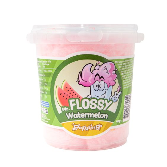 Mr Flossy Barbe à papa Popping Watermelon 40g