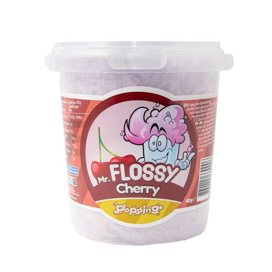 Mr Flossy Barbe à papa Popping Cherry 40g