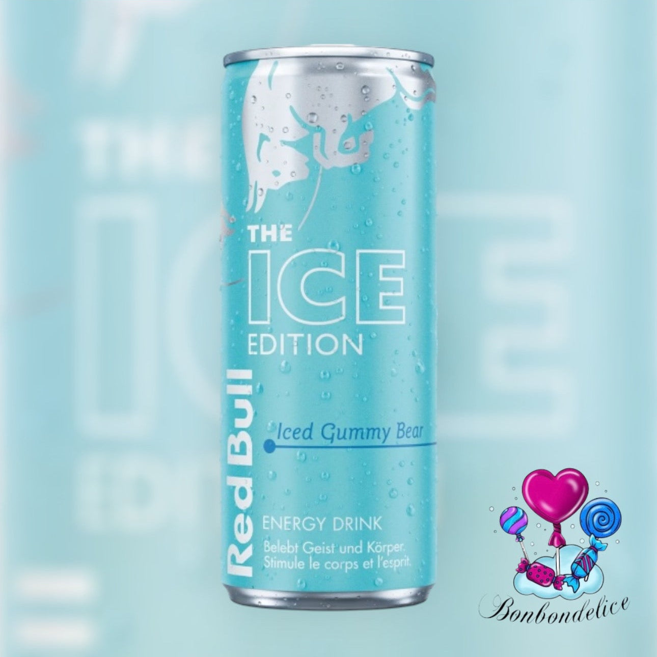 RED BULL ICED GUMMY BEAR BONBON