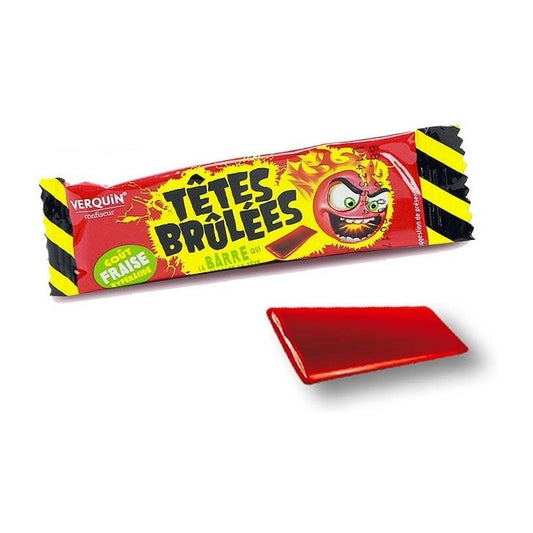 Tête brûlée barre fraise x1